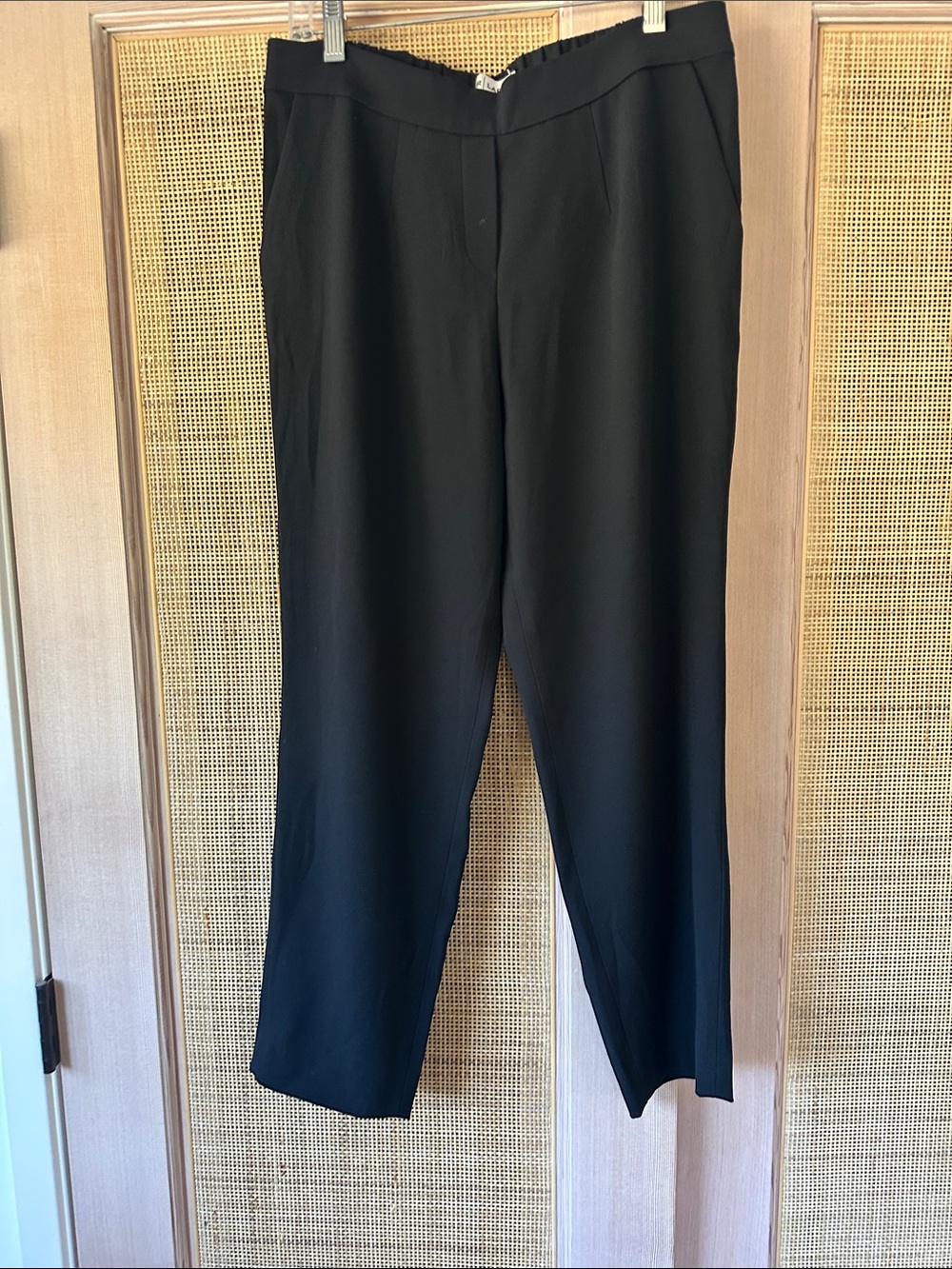 The Reset Black Straight-Leg Tailored Trousers